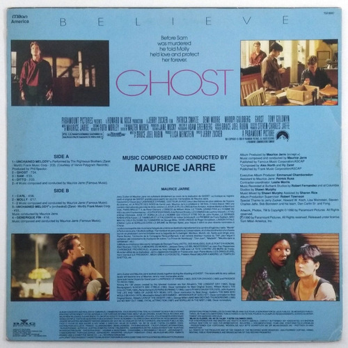 Lp Trilha Sonora Filme Ghost Do Outro Lado Da Vida Vinil